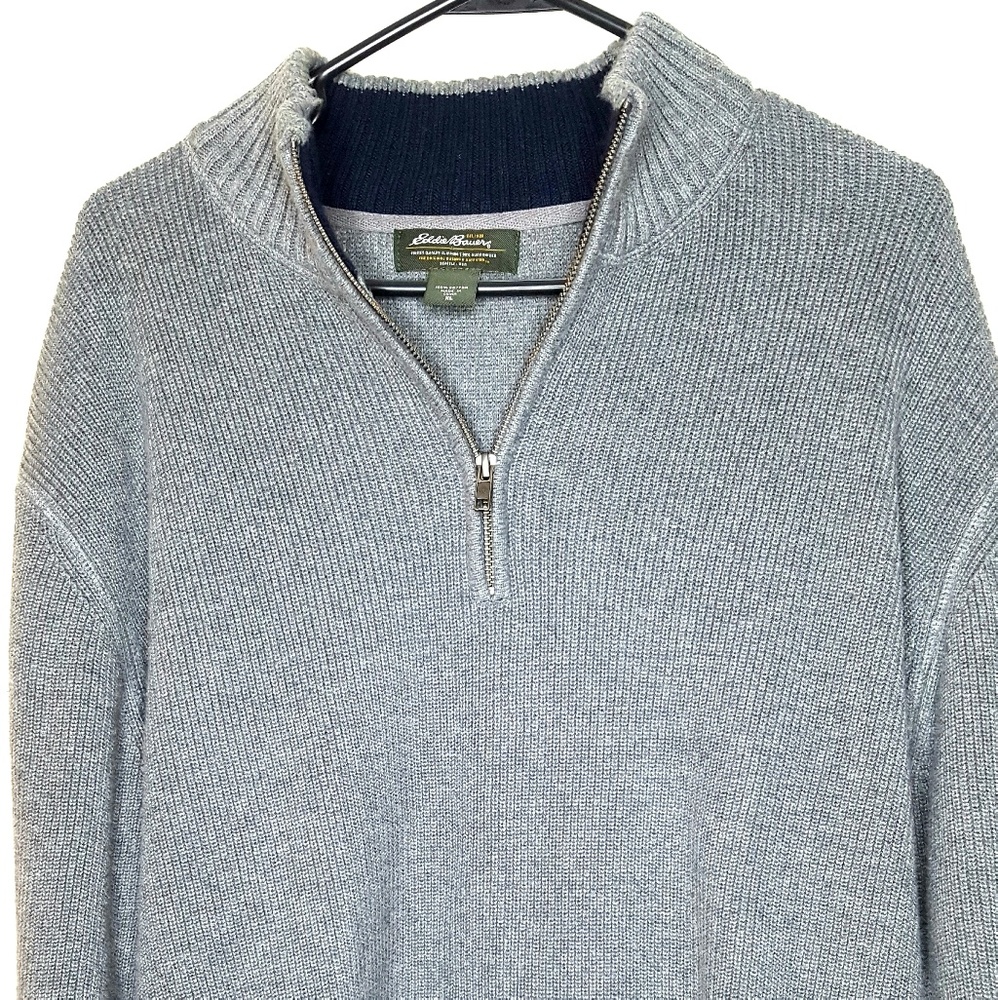 Eddie Bauer Men's XL Signature 1/4 Zip Sweater